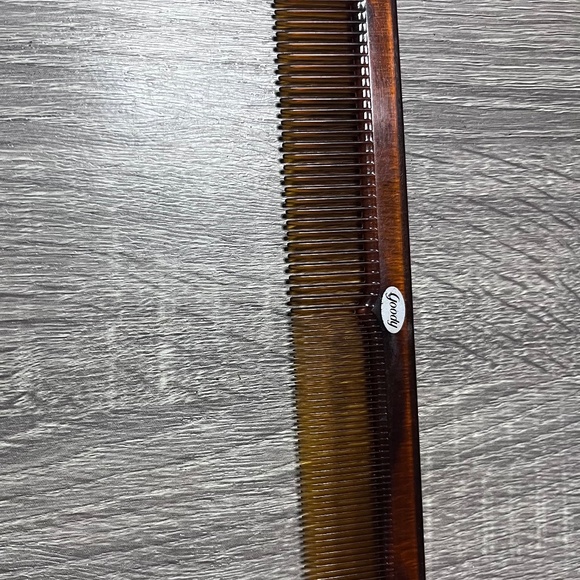 Vintage Goody Amber Jeweltone Comb 8”Comb Fine/Medium Teeth Vintage Accessories - Picture 1 of 6